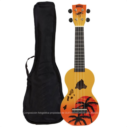 Ukelele Soprano Diseño Mandala + Funda + Pua + Envio Gratis