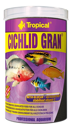 Tropical Cichlid Gran 55gr Alimento Gránulos Peces Ciclidos 