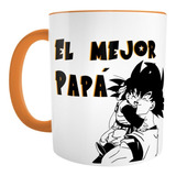 Taza Día Del Padre.  El Mejor Papá. Dragon Ball