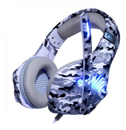 Fone De Ouvido Headset Gamer Usb P2 Led Pc Celular Camuflado