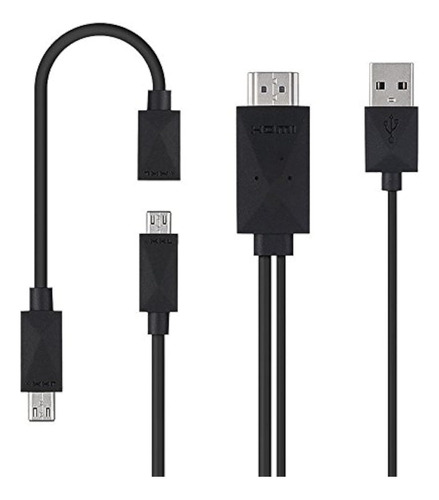 Axgear - Cable Adaptador Micro Usb Mhl A Hdmi Hdtv