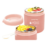 Modus Lancheira Infantil Marmita 304 Inox 2 Divisões 710ml