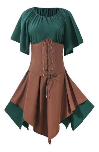 Disfraz Tipo C Dress 521 Para Mujer, Estilo Gótico, Retro, M