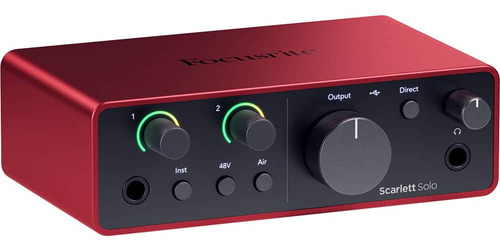 Focusrite Scarlett Solo Interfaz De Audio Usb-c 4ª Gen Usb