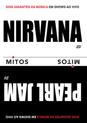 Nirvana & Pearl Jam Série Mitos 2 Dvds Raro Novo Lacrado