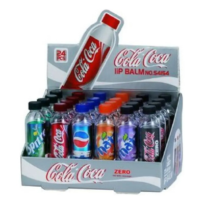 Bálsamo Labial Forma D Refresco Mágico 24pzs Caja Mayoreo   | Envío gratis
