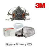 Semimascara 3m 6000 + 6001 + 5n11 + 501 Kit Pintura Y V/o