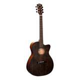 Guitarra Acústica Cort Core-oc Spruce Para Diestros Open Pore Trans Black Open Pore