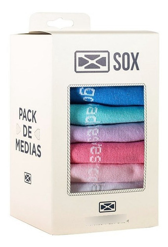 Pack X7 Medias Sox Algodon Dias De La Semana Mujer Niña Nena