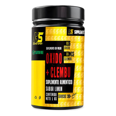 HS Hiper Sport Suplemento Deportivo Polvo Oxido Nítrico Clembuterol Limón 1kg | Meses sin interés