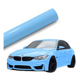 Vinil Wrap Auto Ultra Glossy Azul Claro Premium 1.52 X 1m 