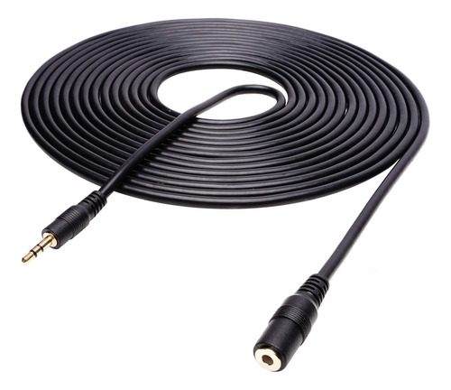 Cable Extension De Audio Auxiliar De 5 Metros - Macho Hembra