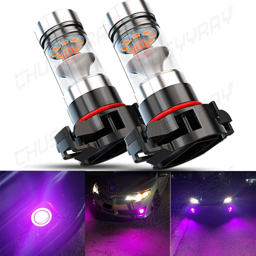 9005/9006 H11 H16 Kit De Luz De Neblina Led Roxo Rosa