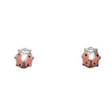 Aros Abridores Chinitas Rosadas Plata Fina 925