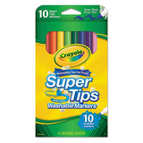 Crayola Marcadores Lavables Super Tips, Lavables, 10/bx, Ast