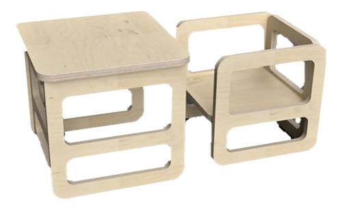 Mesa Escritorio + Silla Infantil Montessori 