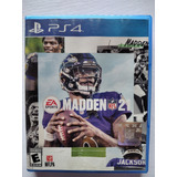 Jogo Madden Nfl 21 Ps4 Mídia Física Seminovo + Nf