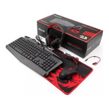 Combo Gamer Redragon S101-ba Teclado+mouse+auricular-sin Pad
