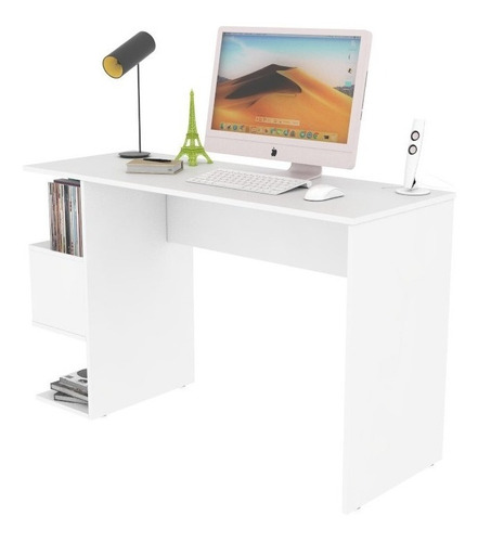 Escritorio Estudiantil Home Office Con Librero, Model Siena