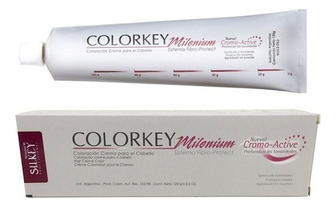  Silkey Colorkey Milenium Coloración Crema Profesional 120 G Tono 8.32 Rubio Claro Dorado Nacarado