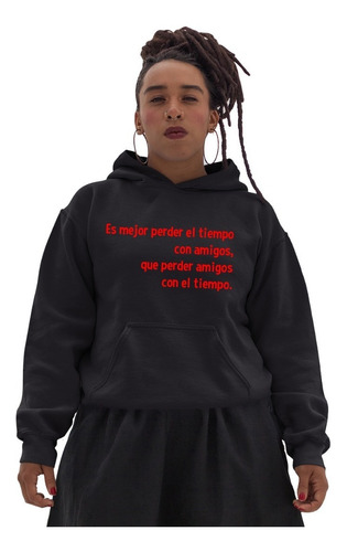 Sudadera Negra En Oferta De Dama Dicho Es Mejor Perder