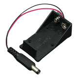 Porta Batería Cuadrada De 9v Con Conector Jack 2.1mm