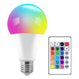 Lampada Led Rgb 15w Bulbo E27 Cromoterapia +controle Remoto 