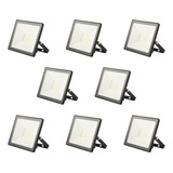 Reflector Led 30w Luz Fria Pack X 8 Ip65 Silverlight