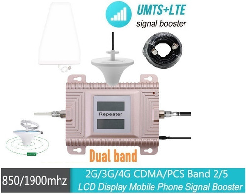 Kit Antena Amplificador 2g 3g 4g Señal Celular Doble Banda R