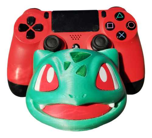 Soporte Joystick Bulbasaur Pokemon Ps4 Ps5 3d Nintendo Swich