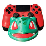 Soporte Joystick Bulbasaur Pokemon Ps4 Ps5 3d Nintendo Swich