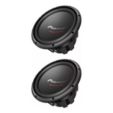 Par De Subwoofer Pioneer 12p Cara Preta 500w 1600w B. Dupla