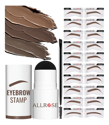 Allrose Kit De Plantillas Para Cejas, Kit De Estampado De Ce