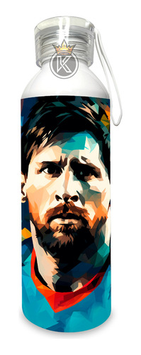 Botella De Agua Lionel Messi - Aluminio 750ml - Estampaking