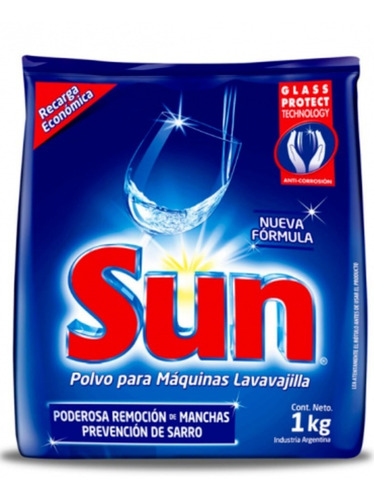 Detergente En Polvo Recarga 1kg Sun