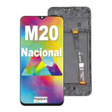 Display Tela Frontal Touch Para Galaxy M20 Nacional Com Aro