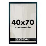 Moldura 40x70 Quadro Decorativo Acetato Poster Foto Corredor