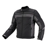 Campera Moto Cordura Nine To One Fuse Evo Negro Blanco Um