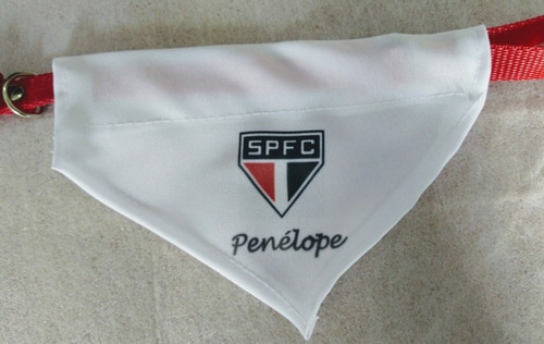 Coleira Bandana Personalizada Times Futebol Cães / Gatos