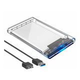 Gaveta De Hd 2,5 Sata Usb 3.0 Exbom Ecase-300 Transparente