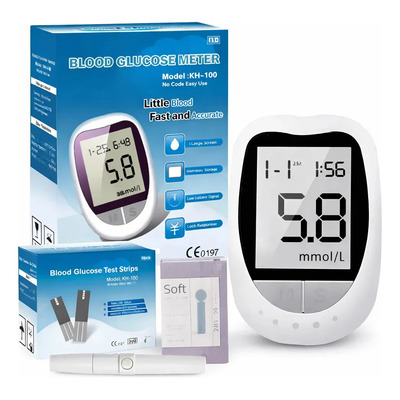 Glucómetro Digital FARMADAR GLUC-01 50 Tiras y Lancetas Incluidas Blanco | Envío gratis