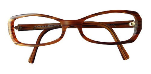 Lente Óptico Prada Vpr06f 0bp-1o1 Striped Light Brown 53mm