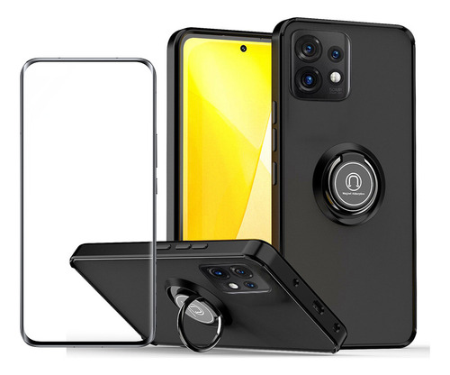 Funda For Moto Edge 40 X40 Pro Anillo Tener Vidrio Membrana