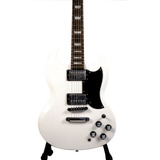 Guitarra Eléctrica Logan L-eg-tsg-wh Gibson Sg Blanca Color Blanco Material Del Diapasón Palo De Rosa Orientación De La Mano Diestro
