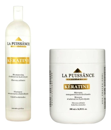 La Puissance Shampoo Keratina 1 Litro+mascara Keratina 500ml