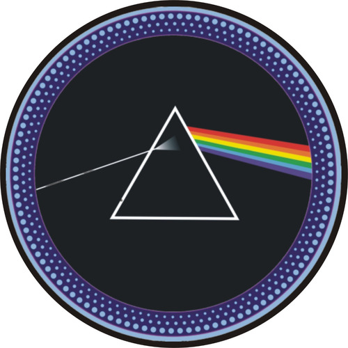 Par De Feltros Pink Floyd Macios P/ Toca Discos Slip Mat 