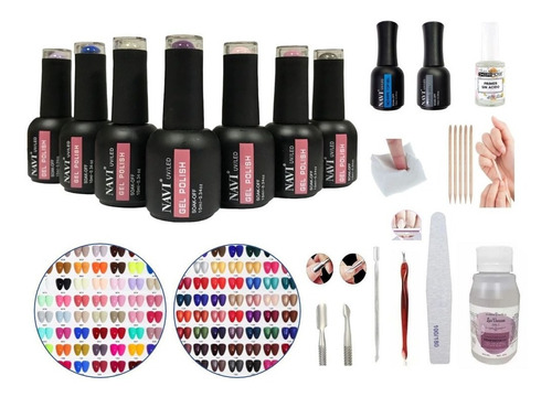 Kit Inicial X13u Insumos Esmaltes Semipermanentes Base Top !