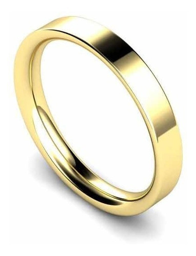 Argolla Oro 18k  Plana 3mm Matrimonio / Compromiso