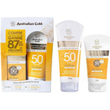 Kit Protetor Solar Australian Gold Gel Creme Fps 50