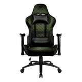 Silla De Escritorio Cougar Armor One Gamer Ergonómica  Negra Y X Con Tapizado De Cuero Sintético